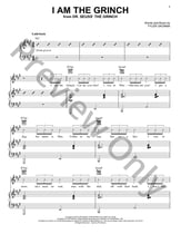 I Am The Grinch piano sheet music cover